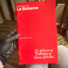 La Bohème by Giacomo Puccini PB English Translation G. Schirmer 1954 Libretto picture