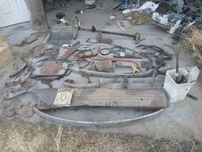 1941 ford pickup parts, bumpers , grill mounts , emergency break , body parts , picture