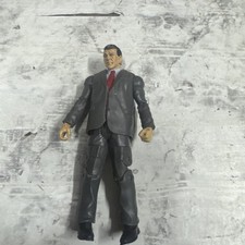Custom WWE Mattel Vince McMahon Action Figure Gray Suit No Microphone picture