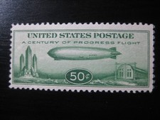 UNITED STATES Sc. #C18 scarce mint Zeppelin airmail stamp (3) SCV $50.00 picture