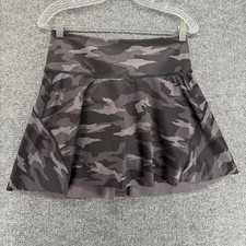 Athleta Skirt Womens S Black Camo Ace Tennis Skort 15.5 Flowy Athletic Workout picture