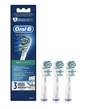 Oral-B Dual Clean Electric Toothbrush Replacement Brush Heads 3 Count NEW picture