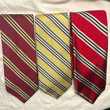 Brooks Brothers Makers striped ties lot of 3, men’s classic woven multicolor picture