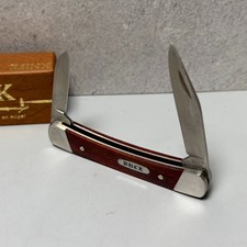 VTG BUCK 709 YEARLING KNIFE New in Box 2 Blade Made in USA Wood Scales HTF picture