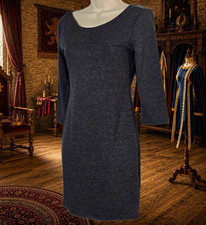 Forever 21 Women’s S Charcoal Gray Bodycon Dress 3/4 Sleeve Stretch Knit picture
