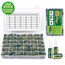 925Pcs Aluminum Electrolytic Capacitor Assortment Kit 36 Values 1uF-1000uF picture