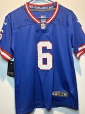 New Jaxson Dart Youth Large (age 14-16) New York Giants Stitched Jersey picture