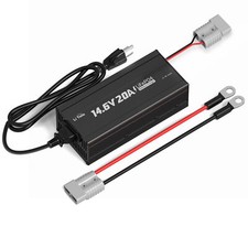 LiTime 14.6V 20A Smart AC-DC Charger for 12V 12.8V Lithium LiFePO4 Battery picture