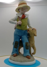 Vintage 1974 Holly Hobbie WHF-313 Boy & Dog 8
