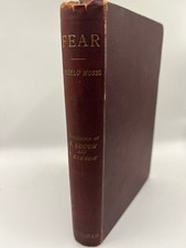 FEAR ~ Angelo Mosso, 1896 antique rare book, Psychophysiological picture