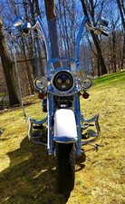 NEW CUSTOM ENGINE GUARD HIGHWAY CRASH BAR 4 HARLEY  FATBOY SOFTAIL DELUXE  00-17 picture