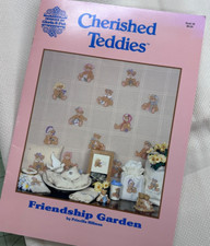 Cherished Teddies Friendship Garden afghan fabric Designs by Gloria & Pat 1995 picture