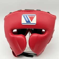Winning Boxing Headgear FG-2900 Red Size L Face Guard type Japan Genuine USED picture