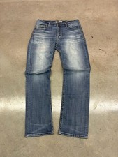 BKE Tyler Straight Leg Jeans Size 34L Blue Faded Denim picture