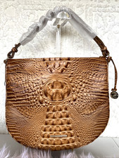 NWT BRAHMIN Small Kathleen Cinnamon Alden Road Leather Shoulder Bag MSRP $295 picture