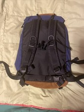 Vintage EMS Eastern Mountain Sports Leather Bottom Hiking Backpack 1990s Clean picture