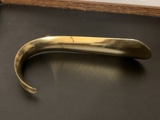 RARE Antique Brass Shoe Horn Ram Horn Curl Form Maker Stamp picture