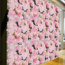 12pcs Artificial Flower Wall Panels Wedding Backdrop 60x40CM  (each) Pink picture