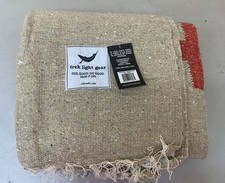 Trek Light Gear Positive Vibrations Handwoven Tan / Rust Midweight Blanket picture