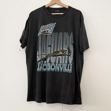 90s Jacksonville Jaguars NFL Football 1993 Black Short Sleeve T shirt HN7197 picture