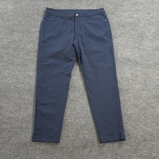 Lululemon Pants Mens 36x30 Blue ABC Slim Stretch 5 Pocket Chino Golf Travel Tech picture