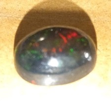 Natural Australian Black Opal Oval Cabochon Loose Gemstone Iridescence 8.90ct picture