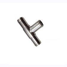 5/8 x 5/8 x 5/8 Metal 3-Way Heater Hose Tee T-Fitting Universal Car Coolant picture