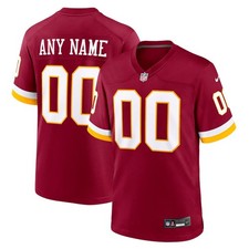 Men's Washington Commanders Burgundy Custom- Stitched picture