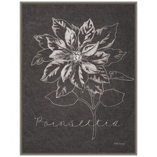 Amanti Art Framed Canvas Wall Art 30x23 Black And White Chalkboard Christmas IV picture