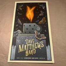 🔥 Dave Matthews Band Poster Camden 2012 Methane Signed AP 6/27 Susquehanna Bank picture