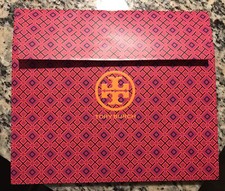 Tory Burch Geometric Modern GIFT BAG BOX  12”L x 10.5H x 5”W New PINK picture