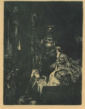 The presentation in the Temple in the dark manner picture