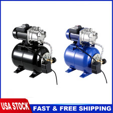 3/4HP/ 1HP/ 1.6HP Shallow Jet Well Pump w/ Pressure Tank Garden Booster Jet Pump picture