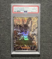 2025 DRAGON BALL FUSION WORLD 1ST ANNIVERSARY SET ENERGY MARKER E-32 PSA 10 picture