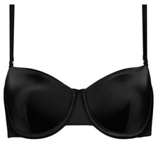 NWT Cuup Bra The Balconette Underwire Shine Black 34H picture