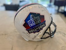 Pro Football Hall of Fame Multi Signed Full Size Riddell Rep Helmet 12 HOFers picture