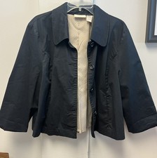 Vintage Studio Works Cotton ALine Jacket Lightweight Button Up Washable XL lined picture