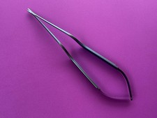 Codman Malis titanium bayonet scissors — REF 80-1522 — straight, 9.5 in picture