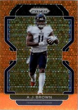 B1315- 2021 Panini Prizm Prizms Orange Disco FB G1 -You Pick- 21 Million Items picture