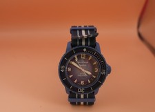 Swatch x Blancpain Scuba Fifty Fathoms Atlantic Ocean Blue Auto Date NATO picture