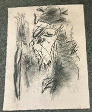 Bob Nugent Charcoal Sketch Drawing On Paper 1990 picture