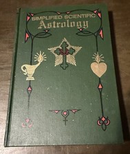 Simplified Scientific Astrology Max Heindel 1928 - 18th Printing - Horoscope picture