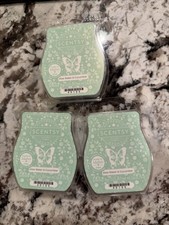 Scentsy Aloe Water & Cucumber Wax Bar Lot 3 New picture