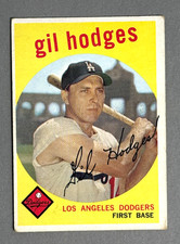 1959 Topps #270 Gil Hodges VG/VGEX. Los Angeles Dodgers. No creases picture