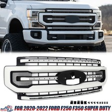Star White Metallic For 2020-2022 Ford F250 F350 Super Duty Front Bumper Grille picture