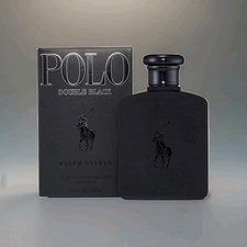 Ralph Lauren Polo Double Black 4.2oz Men Eau De Toilette Spray Brand New Sealed picture