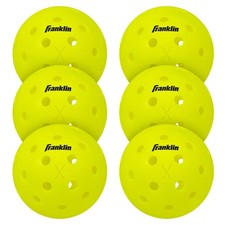 NEW Franklin X-40 Pickleball Outdoor Ball Set of 6  Optic Yellow  picture