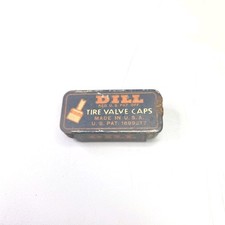Vintage 1945 Dill Tire Valve Caps Full Box 1 Cap Is Not Dill picture