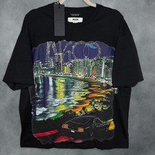 AKOO Evolution Graphic Tee Large NWT Black Cityscape Streetwear Shirt picture