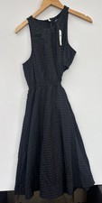 Anthropologie Maeve NWT Small Black Cutout Midi Dress NEW picture